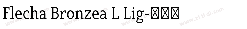 Flecha Bronzea L Lig字体转换